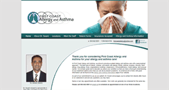 Desktop Screenshot of firstcoastallergy.com